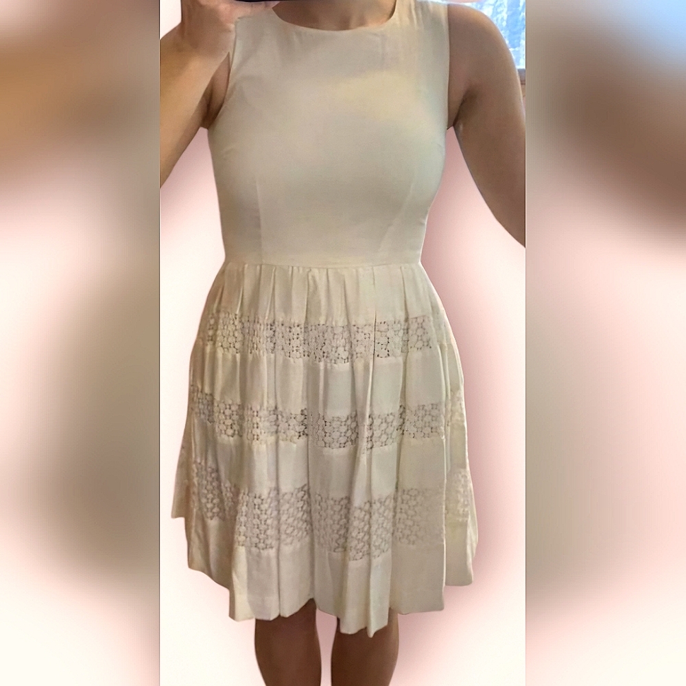 Ann Taylor Spring Layered Lined Dress